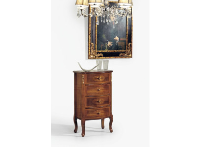 Klassieke luxe ladekast Bruin hout Woonkamer meubel Ontwerp Nieuw