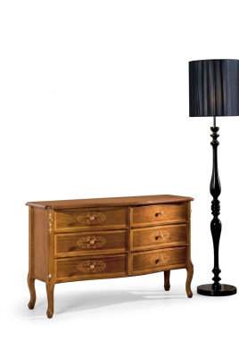 Luxe exclusief ontwerp bruine houten ladekast klassiek meubilair nieuw