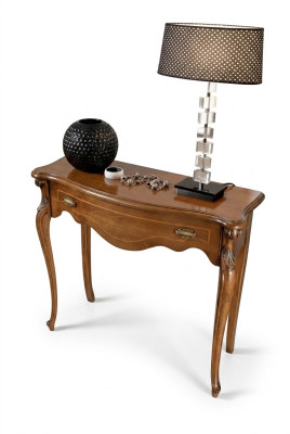 Bruine luxe consoletafel met lade Houten meubels Slaapkamerontwerp Nieuw