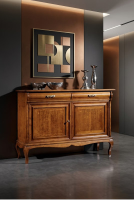 Klassiek dressoir Bruine woonkamer commode Luxe planken meubels Nieuw