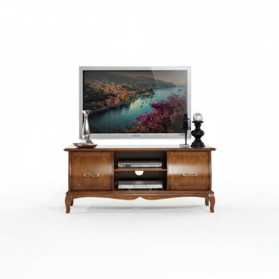 Klassieke bruine tv-standaard Luxe lowboard woonkamer meubelontwerp