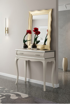 Witte ontwerper-console tafel Klassieke houten tafel Slaapkamermeubels