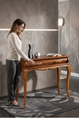 Klassieke console tafel houten meubels Luxe bijzettafel Slaapkamer