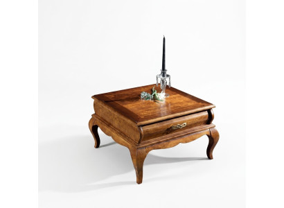 Klassieke woonkamertafel met lade, houten meubelstijl design nieuw.
