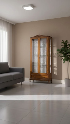 Luxe glazen vitrinekasten van bruin hout Klassieke meubels vitrinekast