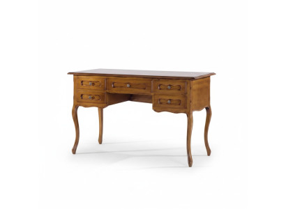 Bruin kantoortafel Luxe thuiskantoor meubels Houten bureau Klassiek