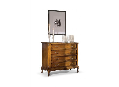 Klassieke commode 4 laden luxe dressoir houten meubelen studeerkamer