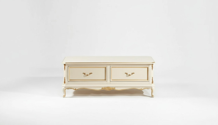Ontwerper witte luxe salontafel voor woonkamer klassieke houten tafel