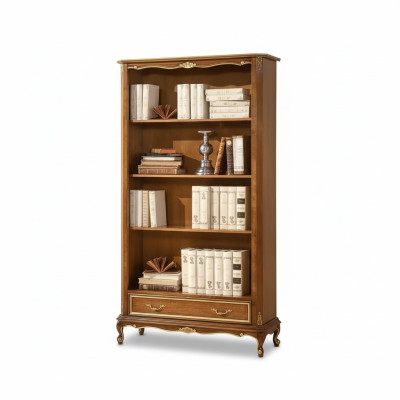 Boekenplank voor de woonkamer Klassiek bruine meubels Houten planken