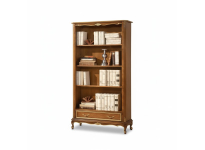 Boekenplank voor de woonkamer Klassiek bruine meubels Houten planken