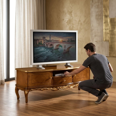 Exclusief tv-meubel hout klassieke kast sideboard lowboard meubels