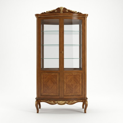 Luxe vitrine Exclusieve meubels Kast Vitrines Glas Hout Kasten