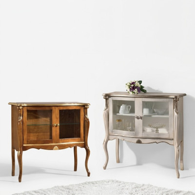 Klassieke luxe vitrinekast woonkamer houten meubels displaykast designmeubelen
