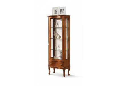 Houten klassieke vitrine houten kasten woonkamer ontwerpen glas