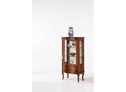 Klassieke houten glazen vitrine Luxe woonkamer designer glazen vitrine meubels.