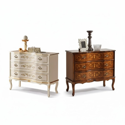 Exclusieve luxe nieuwe ladekast van bruin hout voor de woonkamer