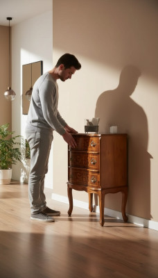 Klassieke kleine commode 3 laden woonkamer houten meubelontwerp