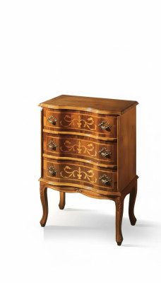 Klassieke kleine commode 3 laden woonkamer houten meubelontwerp