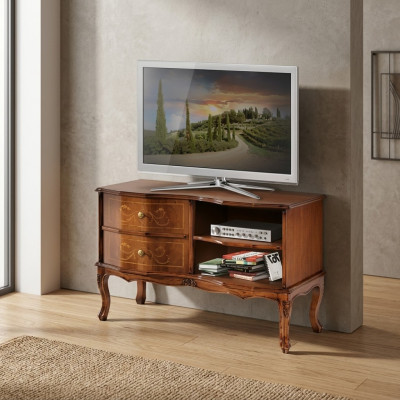 Klassieke ontwerper tv-standaard Luxe dressoir Lage kast Woonkamer Bruin
