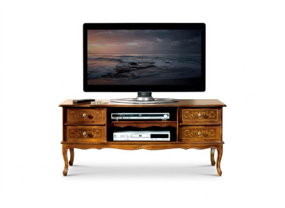 Klassieke bruine RTV luxe tv kast Lowboard lades houten meubels