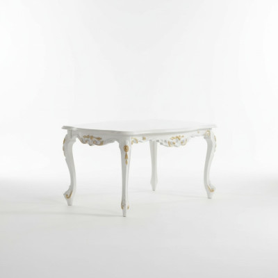 Klassieke witte salontafel houten meubels woonkamertafel weg