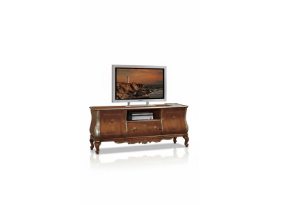 Bruine tv-kast tv dressoir woonkamer meubels houten standaard dressoir