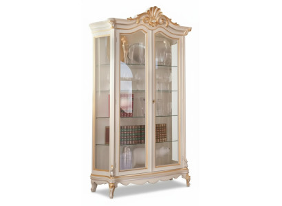 Klassieke kwaliteit witte vitrine luxe meubels nieuw in de woonkamer rek