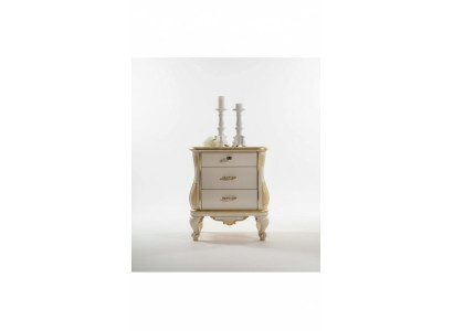 Moderne Designer nachtkastje van wit hout in de slaapkamer klassieke meubels