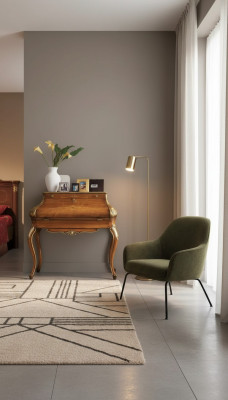 Ontwerp Luxe Bruine Console Tafel Slaapkamer Meubels Kaptafel Hout