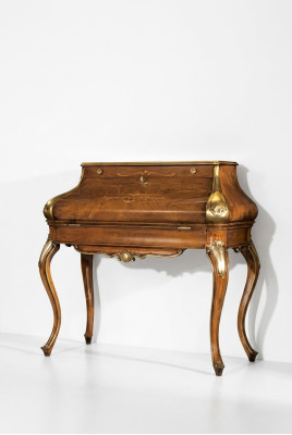 Ontwerp Luxe Bruine Console Tafel Slaapkamer Meubels Kaptafel Hout
