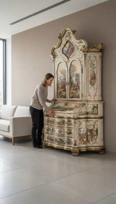 Luxe klassieke dressoirkasten ladekast vitrine houten meubels buffetkast
