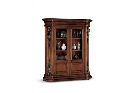 Massief houten bruine boekenkast woonkamer meubels bruine luxe kast.