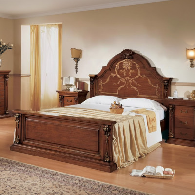Slaapkamer Bed Hout 160x200 Bedden Bruin Tweepersoonsbed Meubels
