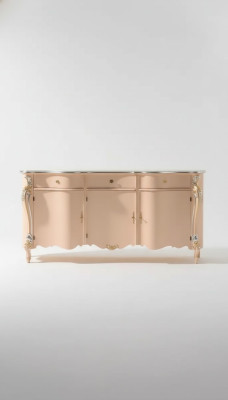 Sideboard Commode Luxe Beige Kasten Houten Kast 200x57x100
