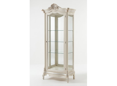 Luxe vitrine houten kast design kasten wit Italiaanse meubel vitrines