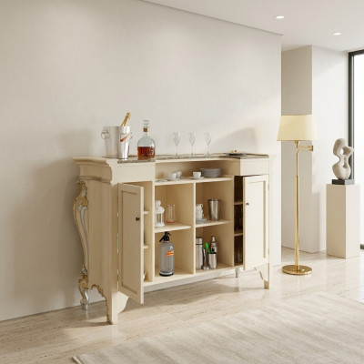 Bartafel Witte bartafel Klassieke stijl Houten barcounter Bar