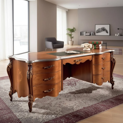 Schrijftafel Tafel Italiaanse inrichting Meubels Hout Kantoor Secretaresse