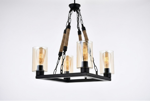 Luster plafondlamp kroonluchter plafondlampen lampen glas zwart