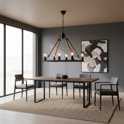 Plafondlamp kroonluchter plafondlamp lampen zwart modern
