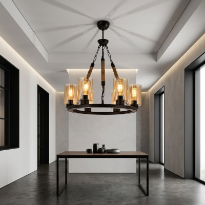 Lampen Plafondlamp Kroonluchter Kandelaar Luster Kroonluchter Glas Zwart Nieuw