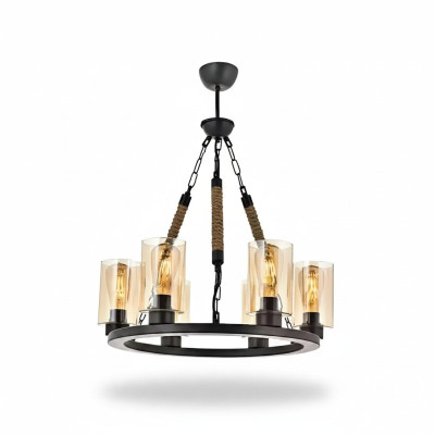 Lampen Plafondlamp Kroonluchter Kandelaar Luster Kroonluchter Glas Zwart Nieuw