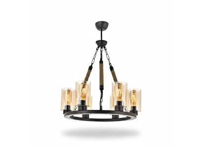 Lampen Plafondlamp Kroonluchter Kandelaar Luster Kroonluchter Glas Zwart Nieuw
