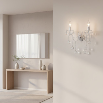 Kristallen wandlamp kroonluchter wandlampen wandlamp wandlampen zilver