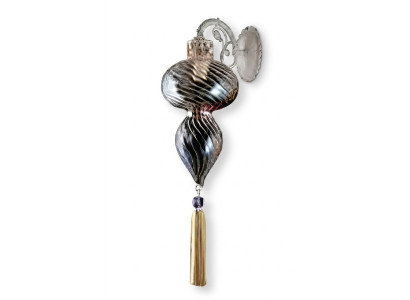 Wandlamp Wandlampen Wandlamp Kroonluchter Wandlampen Zilver Glas Kunst