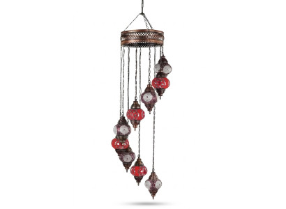 Lustre plafondlamp kroonluchter plafondlamp lampen glas 45x145cm