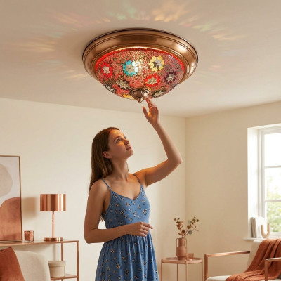 Kroonluchter plafondlamp kroonluchter plafondlamp lampen glas goud modern