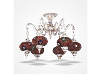 Plafondlamp Kandelaar Art Kroonluchter Plafondlamp Lampen Glas Wit