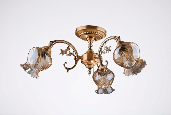 Kroonluchter plafondlamp luchter plafondlamp lampen glas goud kunst