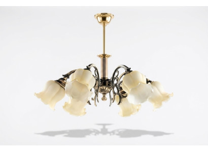 Luster Plafondlamp Kandelaar Plafonnière Lampen Zilver Beige