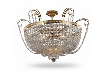 Luster Luxe Plafondlamp Kroonluchter Plafondlamp Goud Kristal Lamp